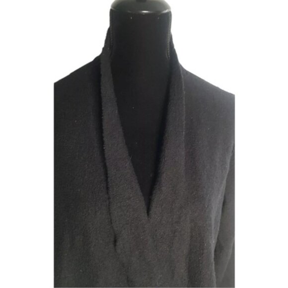 500 Maison Cinqcent black open flared wool cardigan size 8 - Picture 2 of 6